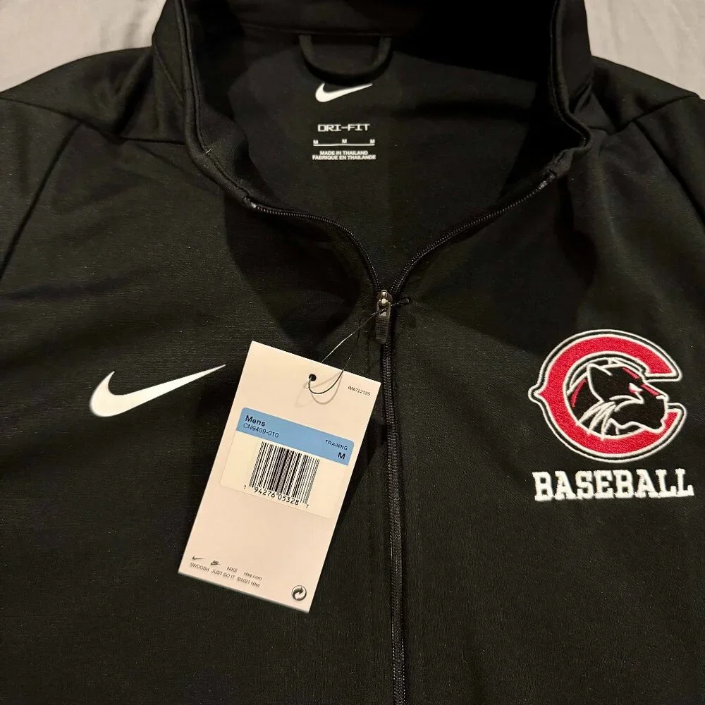NWT!! Chapman University Baseball Nike Men's Epic Knit Jacket 2.0 Black - Med - Picture 2 of 4
